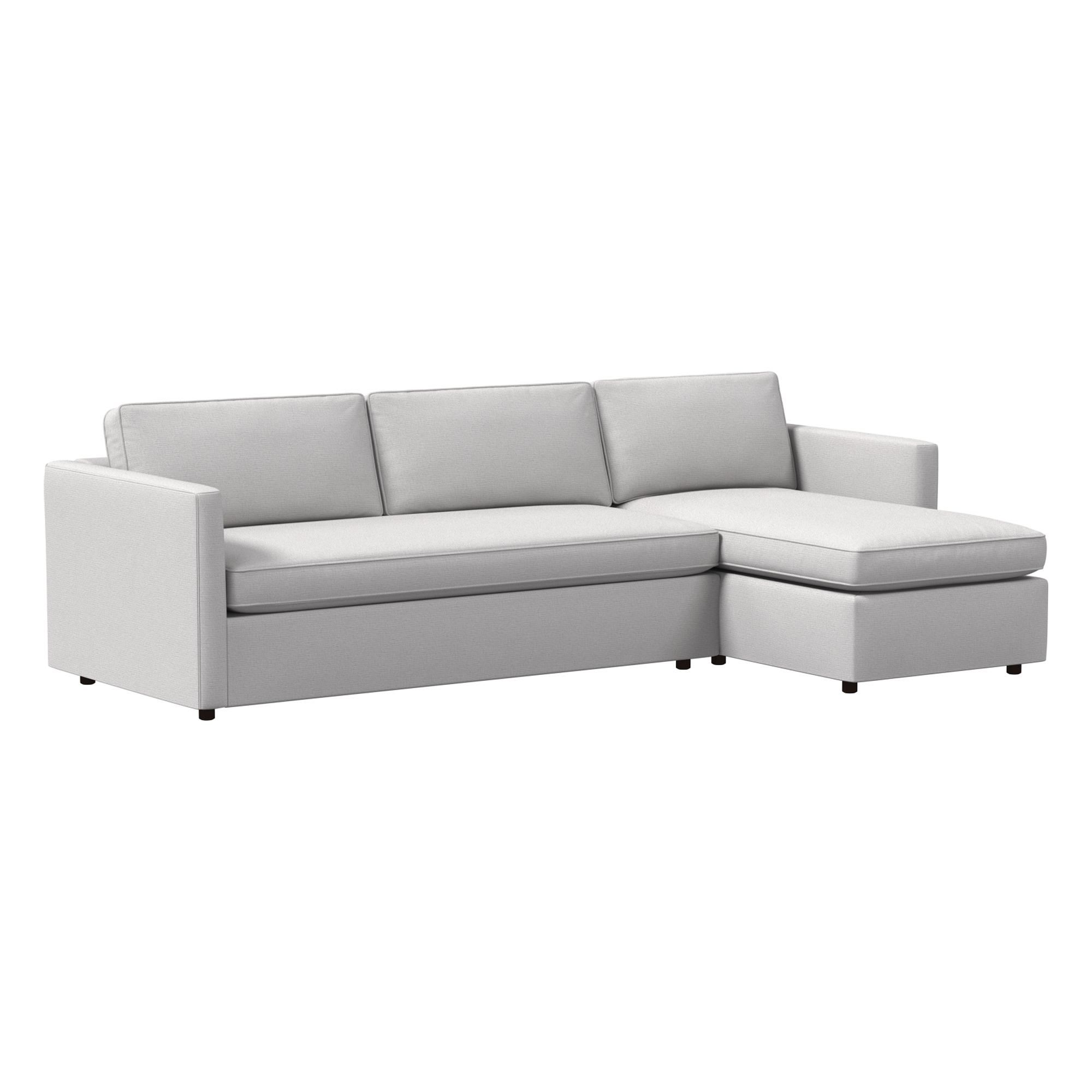 Harris 2 Piece Pop Up Sleeper Sectional With Storage | West Elm