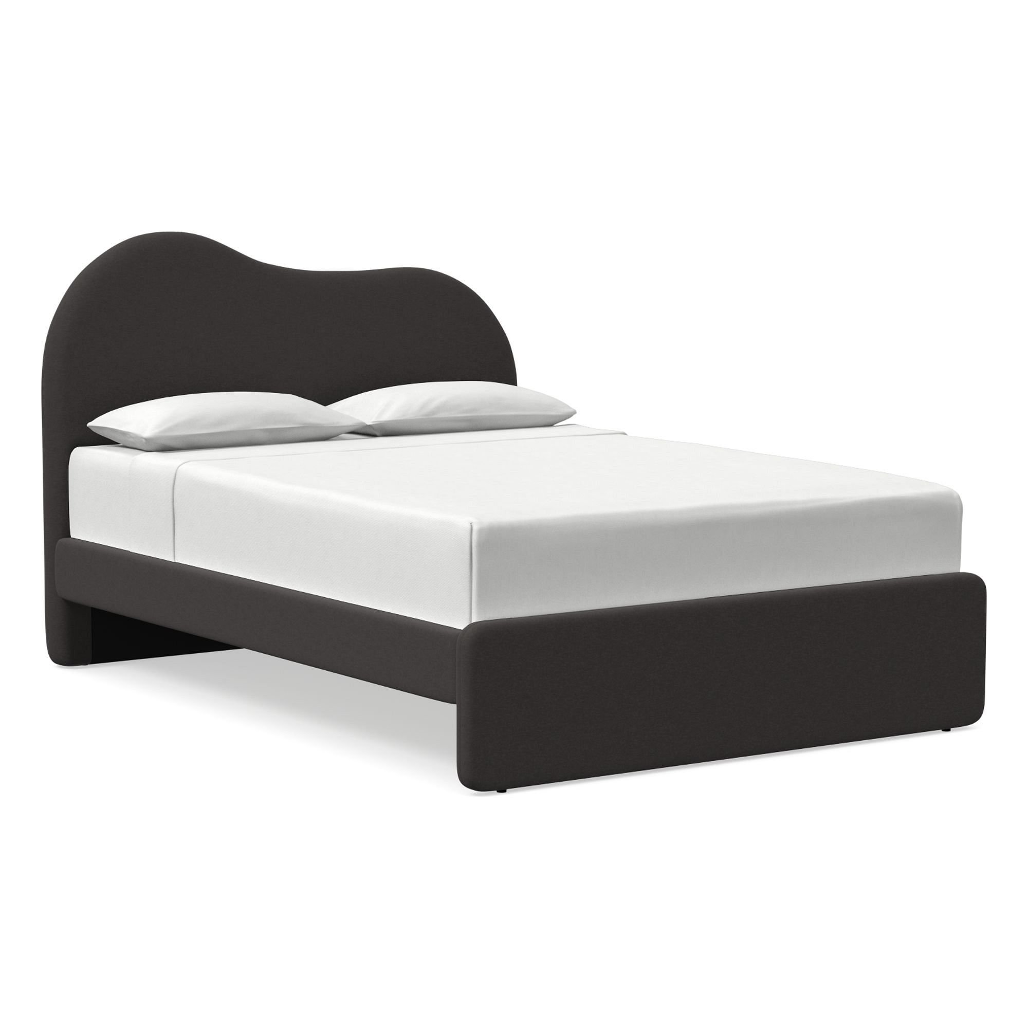 Alba Asymmetric Upholstered Bed | West Elm