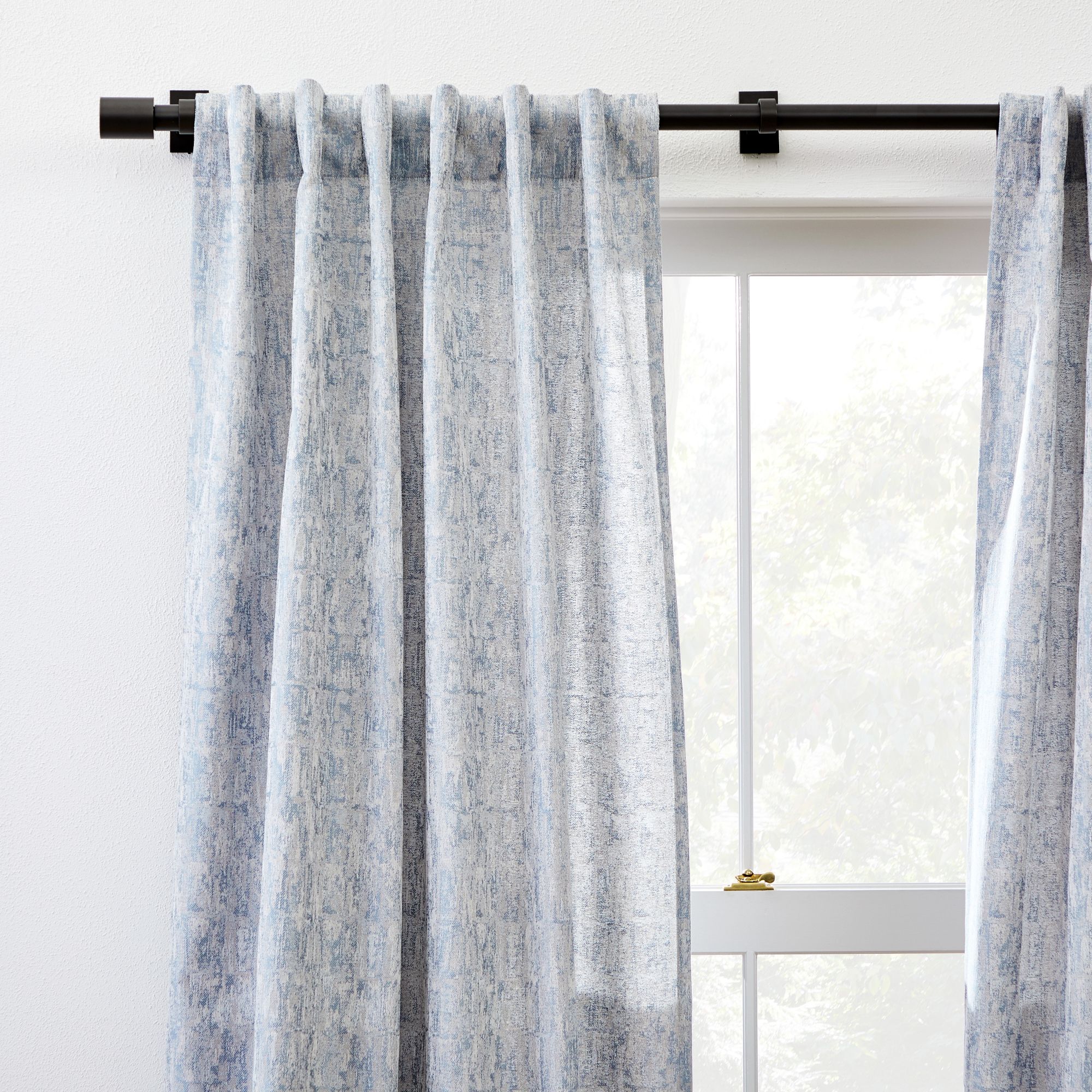 Woodland Shine Jacquard Curtain | West Elm