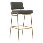 Wire Frame Vegan Leather Bar &amp; Counter Stools