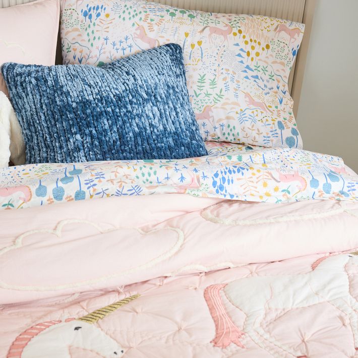 Girls unicorn quilt clearance