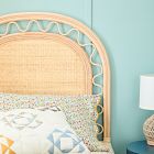 Misha &amp; Puff Rattan Headboard