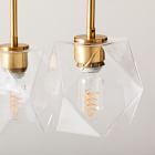 Sculptural 7-Light Faceted Chandelier