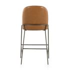 Curved Back Leather Counter &amp; Bar Stool