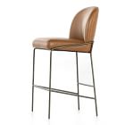 Curved Back Leather Counter &amp; Bar Stool