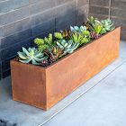 Veradek Corten Steel Window Box Indoor/Outdoor Planter