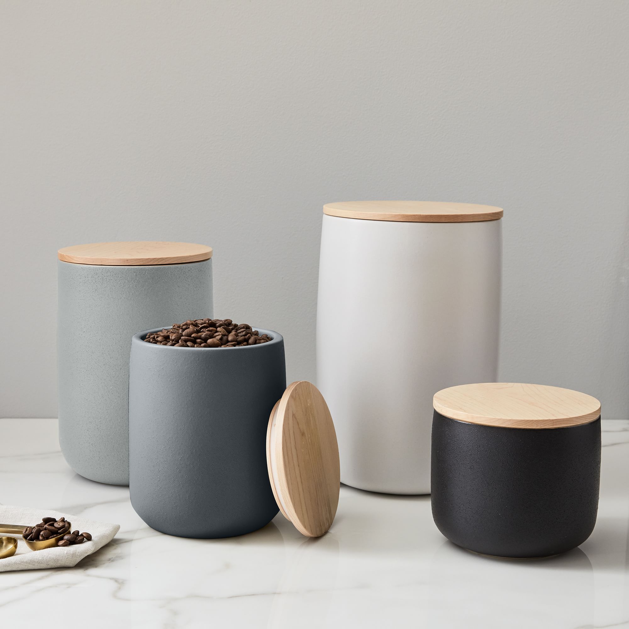 Kaloh Stoneware Kitchen Canisters | West Elm