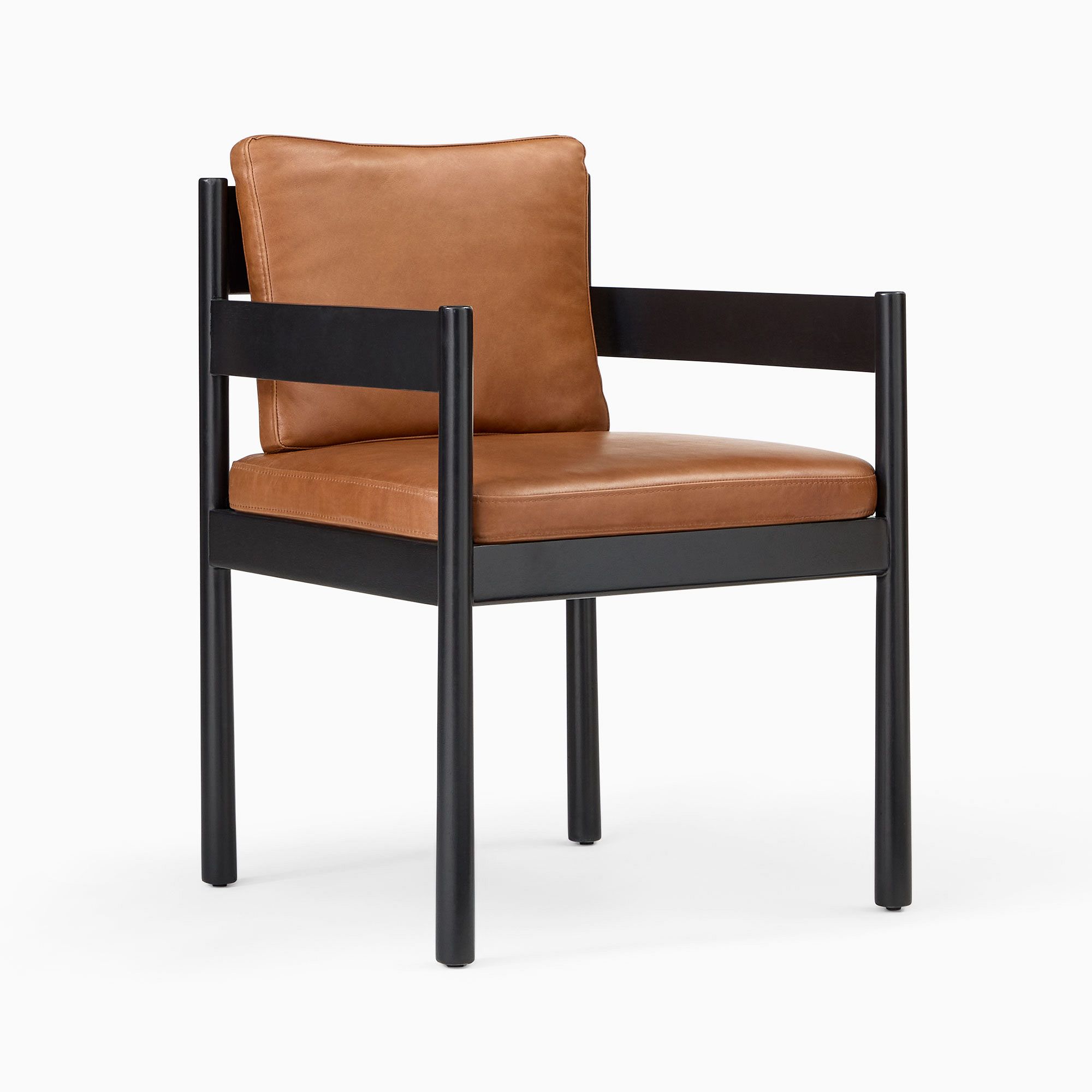 Halsey Leather Dining Arm Chair | West Elm