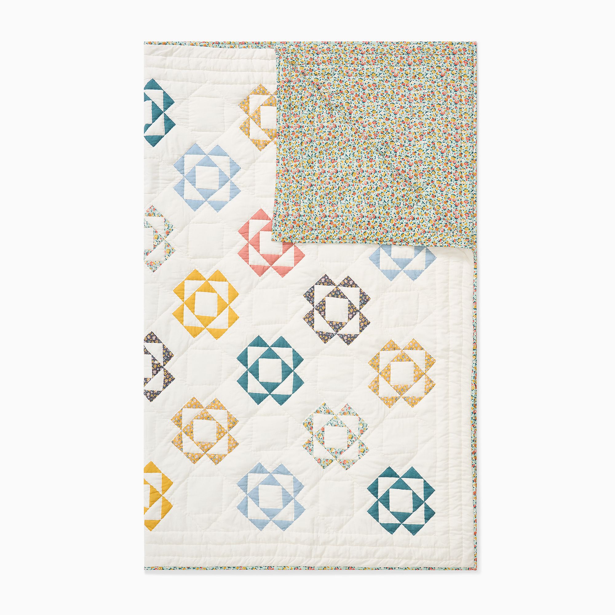 Misha & Puff Patchwork Triangle Quilt Shams | West Elm