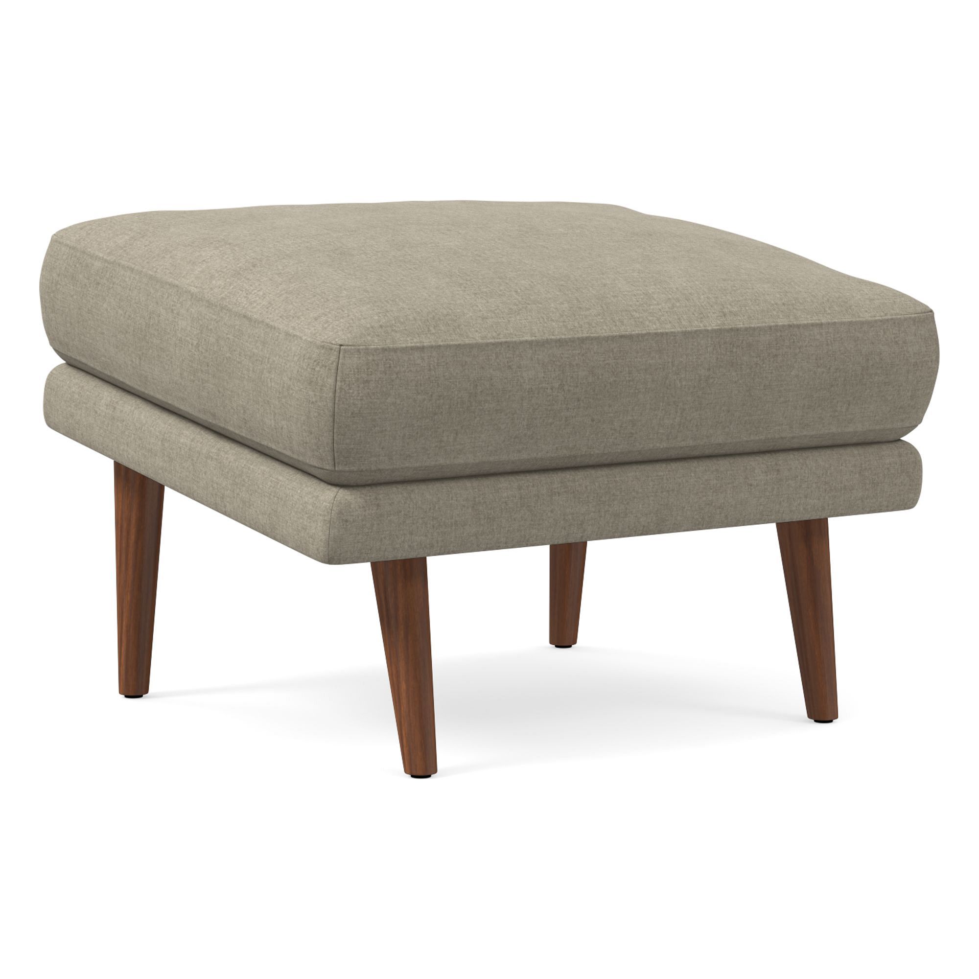 Lucia Ottoman - Wood Legs | West Elm