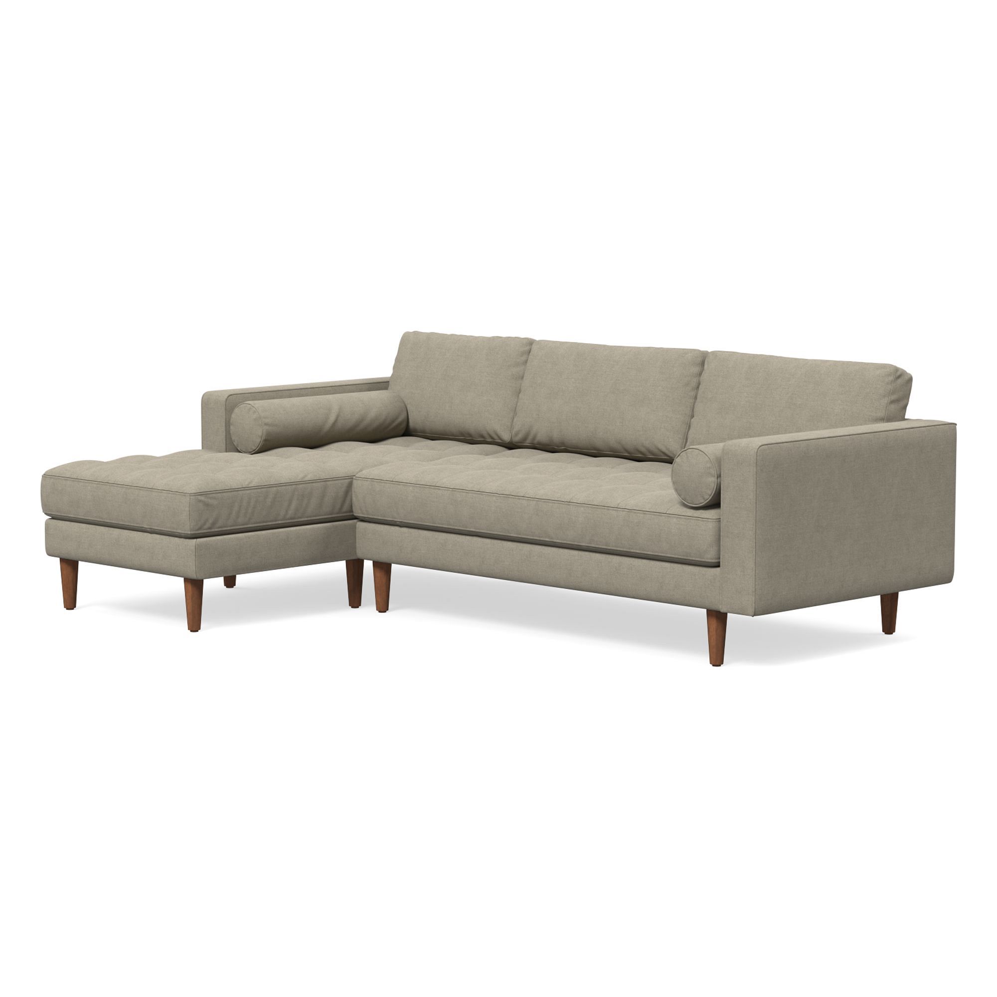 Dennes 2 Piece Chaise Sectional | Sofa With West Elm