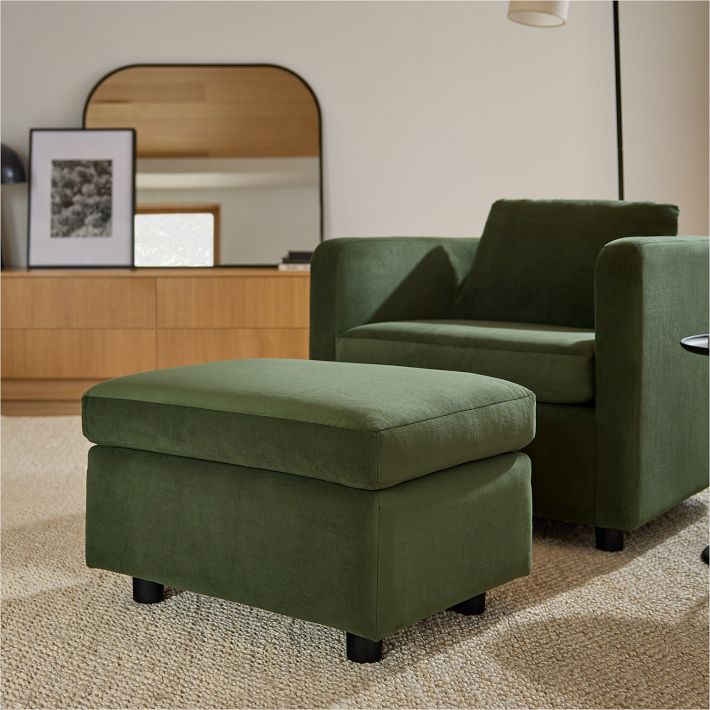 Open Box: Bacall Curved Chair Ottoman