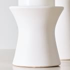 Pure White Ceramic Pillar Candleholder