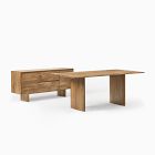 Anton Solid Wood Dining Table (72&quot;) &amp; Buffet (63&quot;) Set