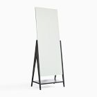 Free-Standing Wood Floor Mirror