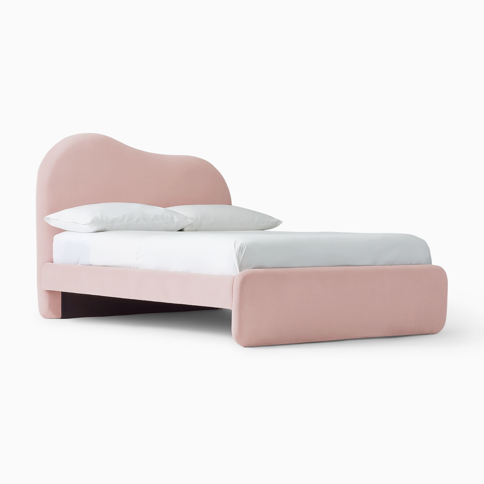 Alba Asymmetric Upholstered Bed | West Elm