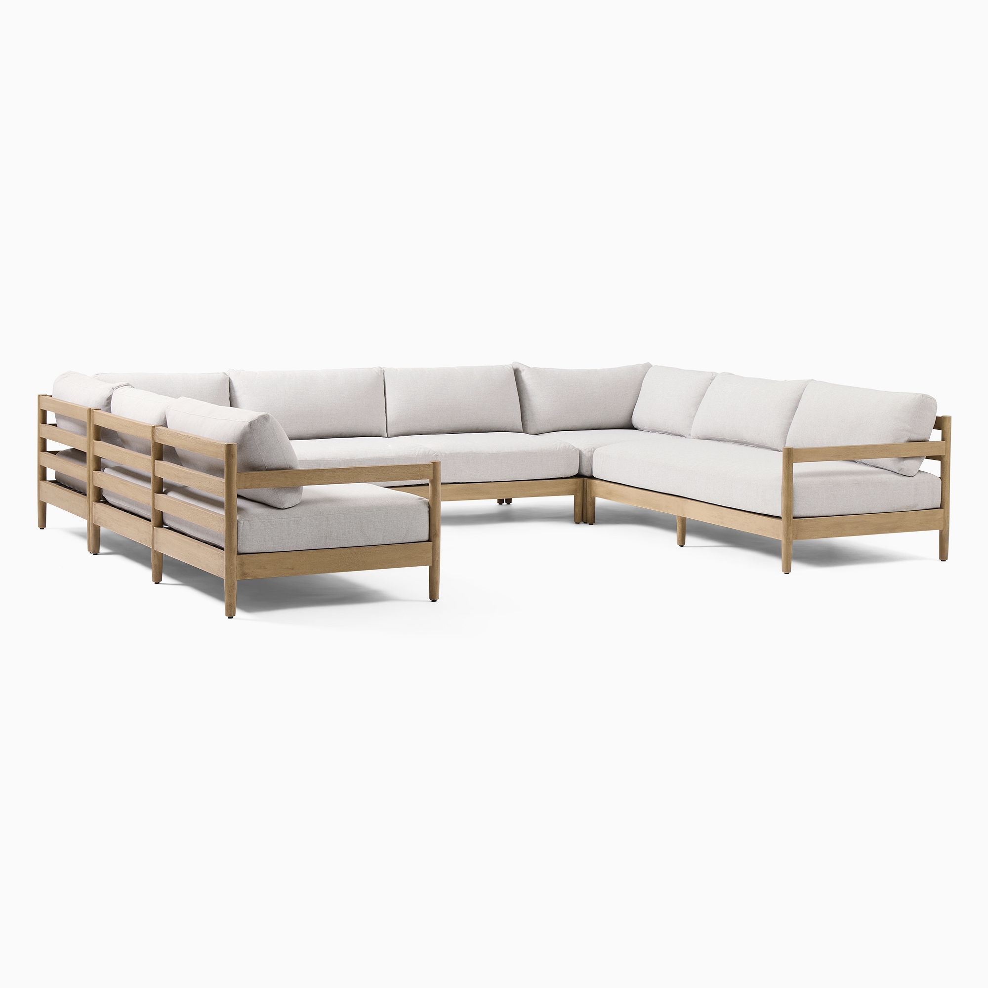 Hargrove Outdoor -Piece U-Shaped Sectional (131") | West Elm