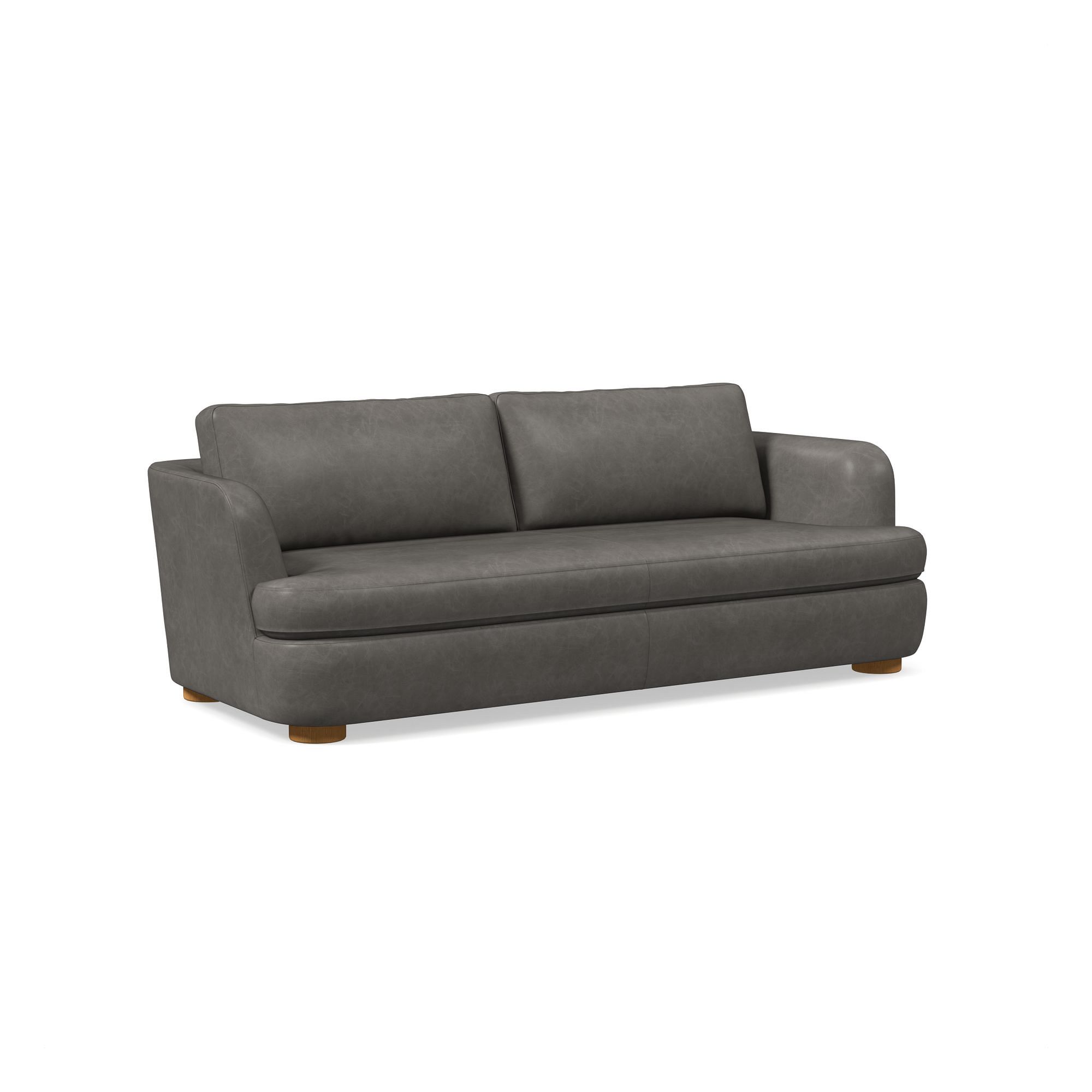 Leroy Leather Sofa (76"–96") | West Elm