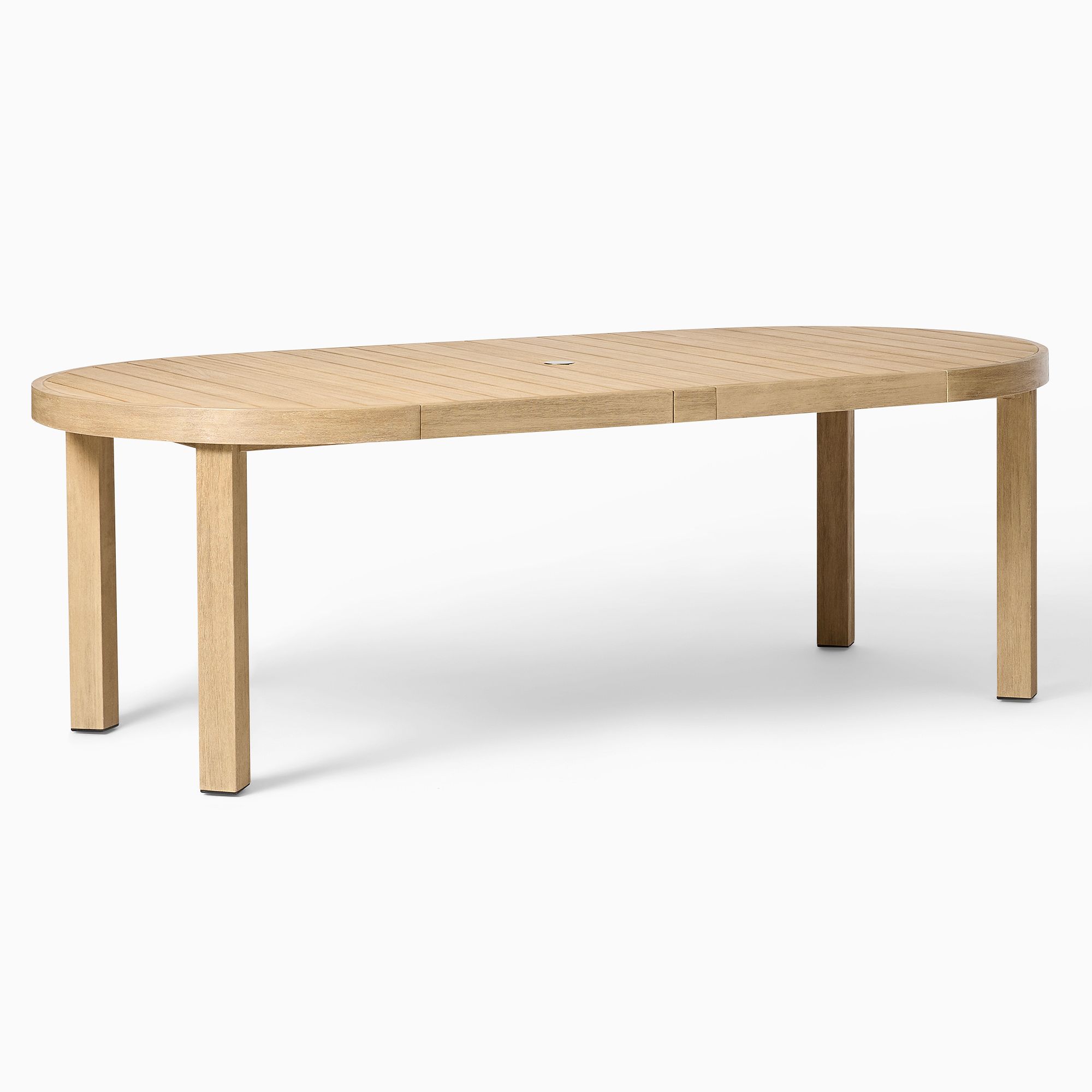 Portside Outdoor Round Expandable Dining Table (48"–93") | West Elm