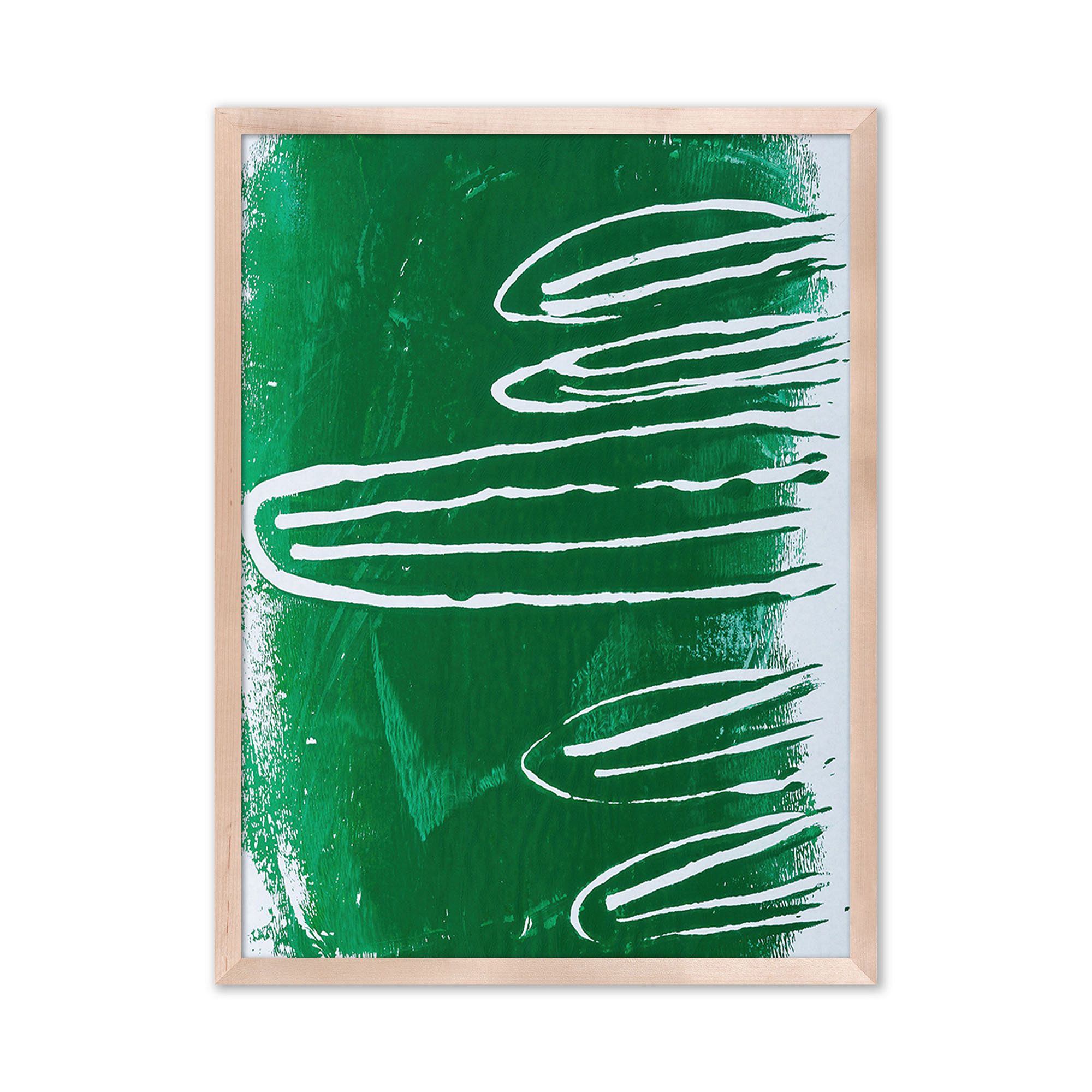 "Green I" Framed Wall Art by Brian Rush | West Elm