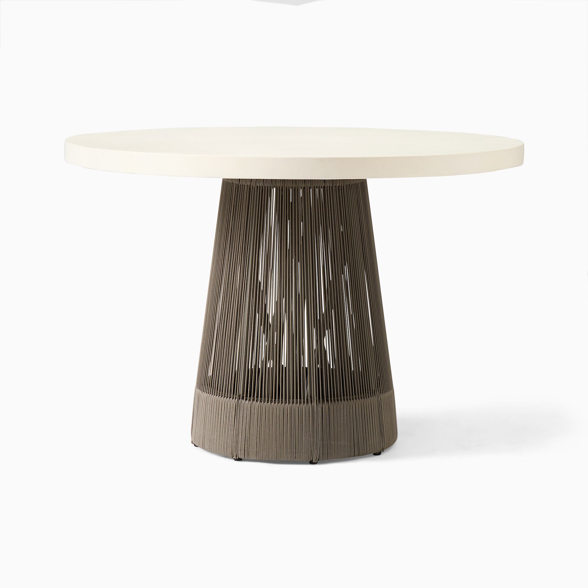 Porto Pedestal Concrete Outdoor Dining Table (32"–44") | West Elm