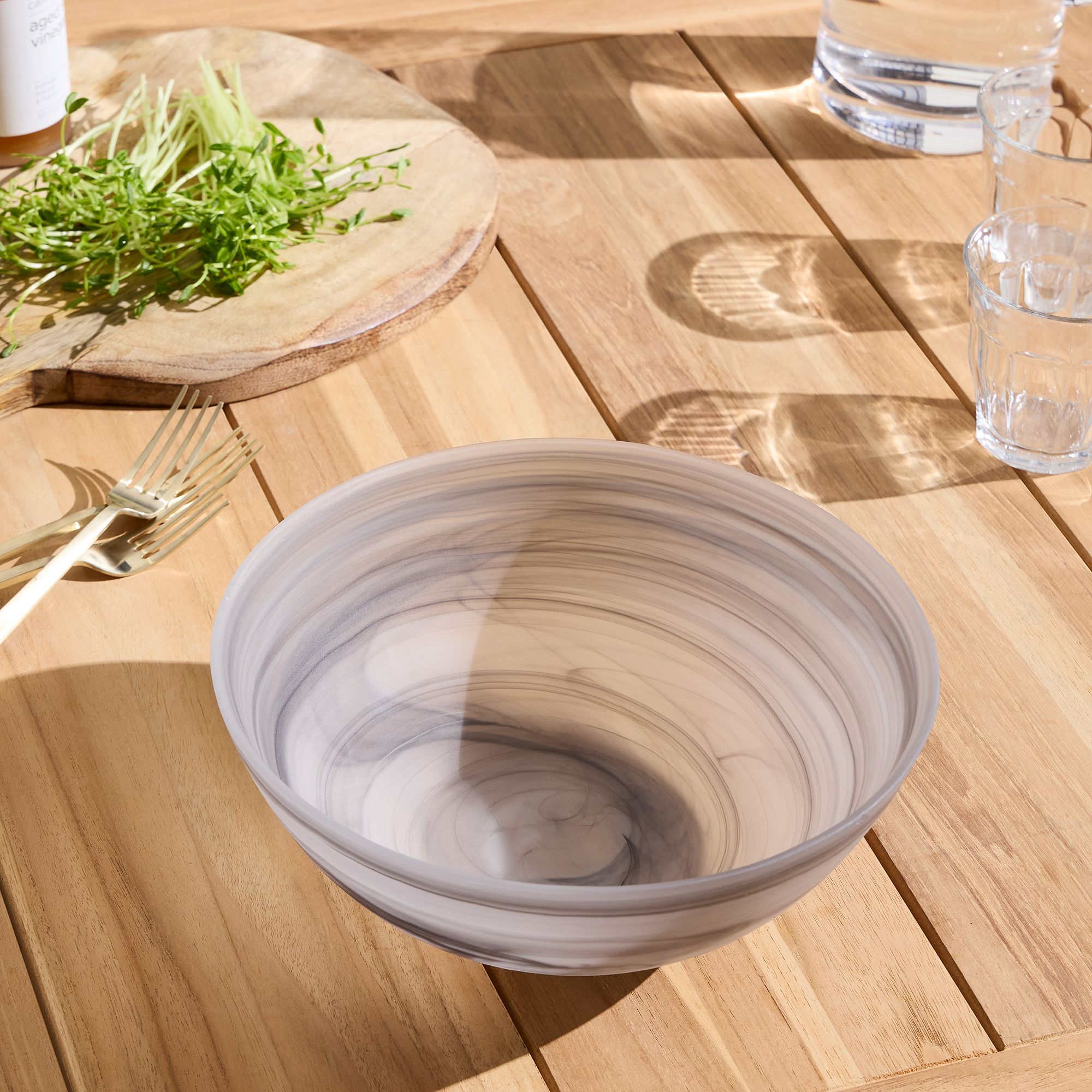 La Jolla Glass Serving Bowl | West Elm