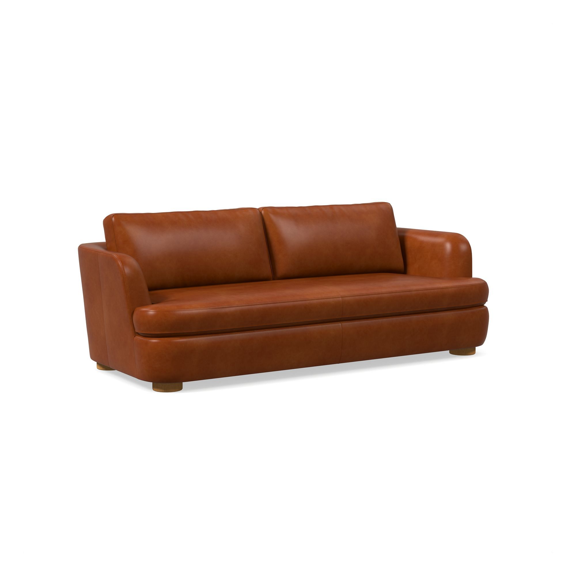 Leroy Leather Sofa (76"–96") | West Elm