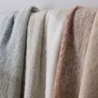 Faux Mohair Framed Ombre Throw