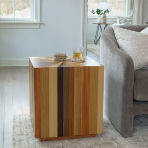 Zora Solid Mahogany Square Side Table (21.5") | West Elm