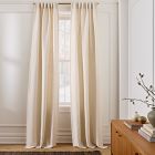 Cream Unlined Basketweave Curtain
