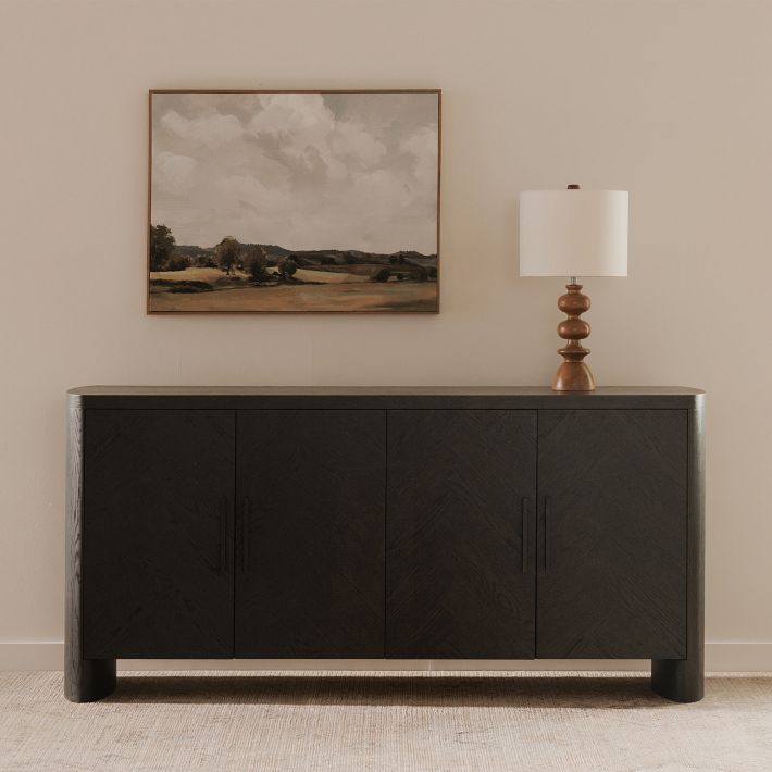 Anatola Herringbone Rounded Sideboard (71&quot;)