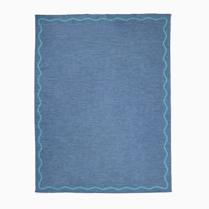 RHODE Melange Scallop Rug (natural color 6 x 9)