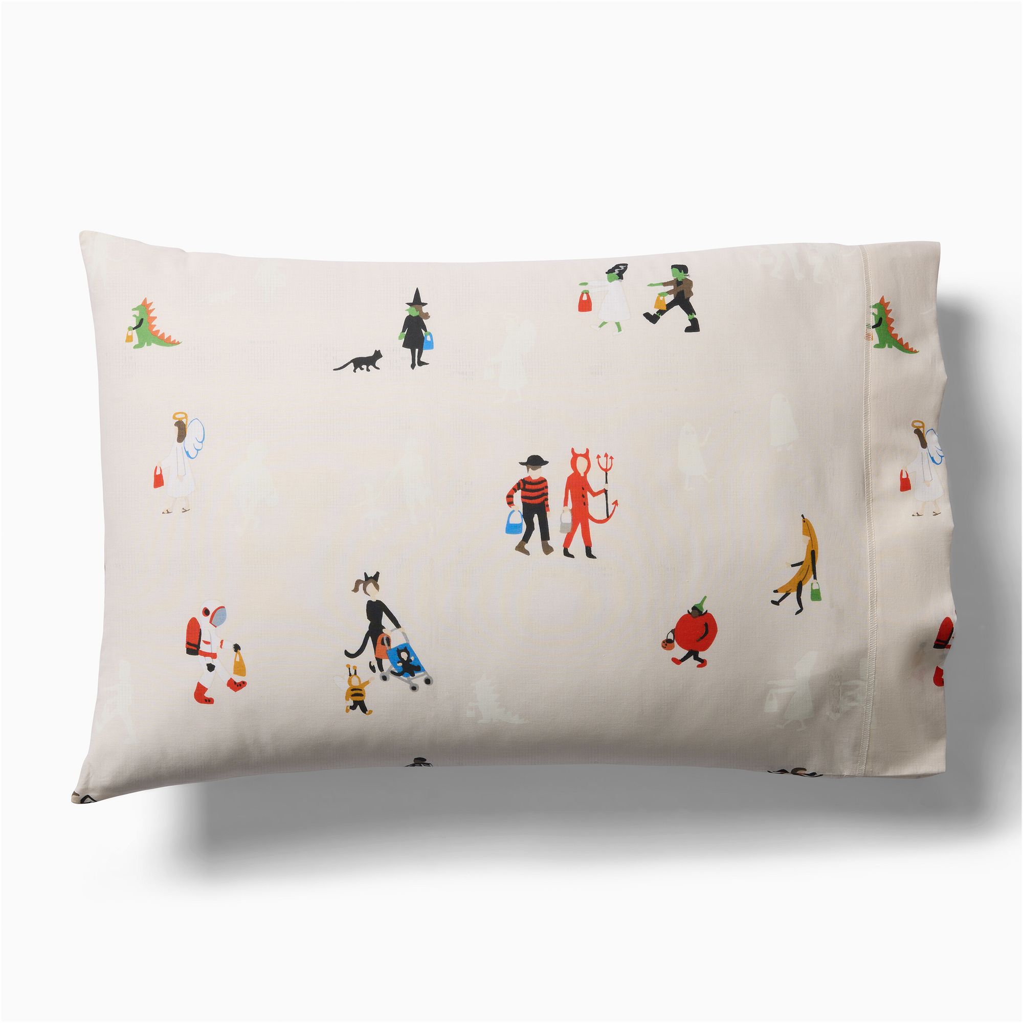 Trick or Treat Glow-in-the-Dark Pillowcase Set | West Elm