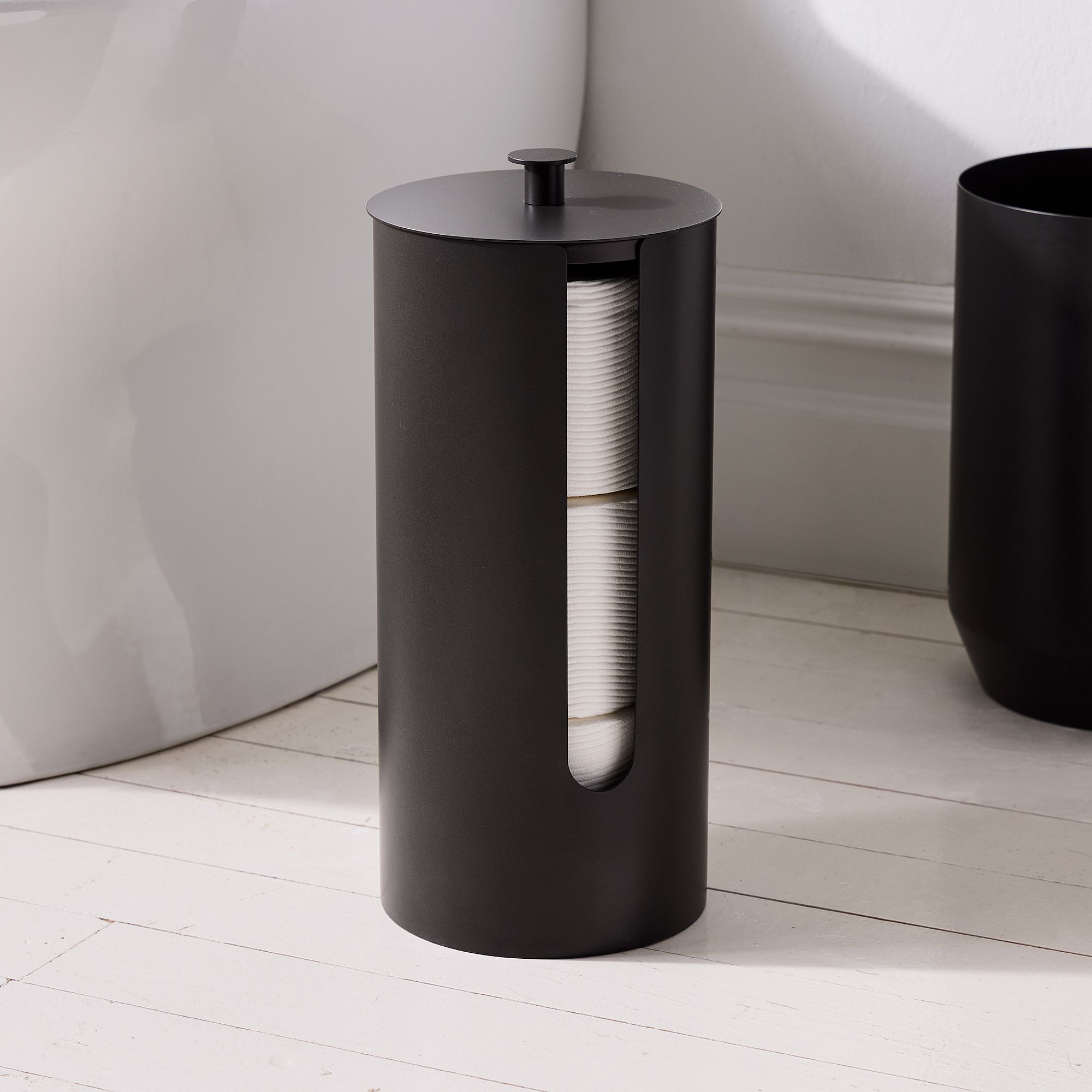 Caspian Metal Toilet Paper Storage | West Elm