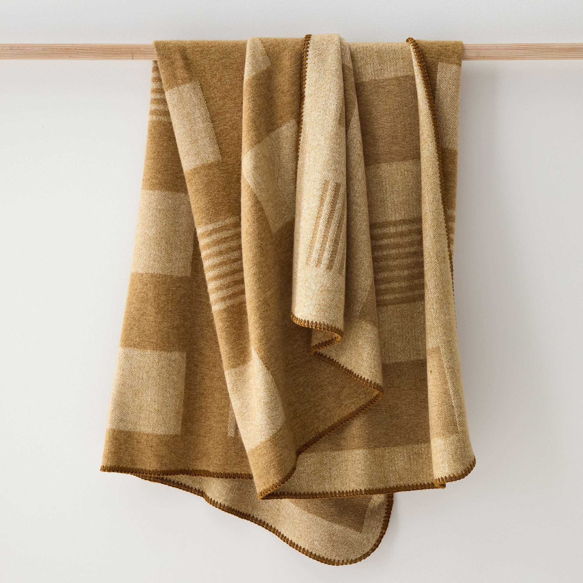 Brushed Woven Modern Throw | West Elm