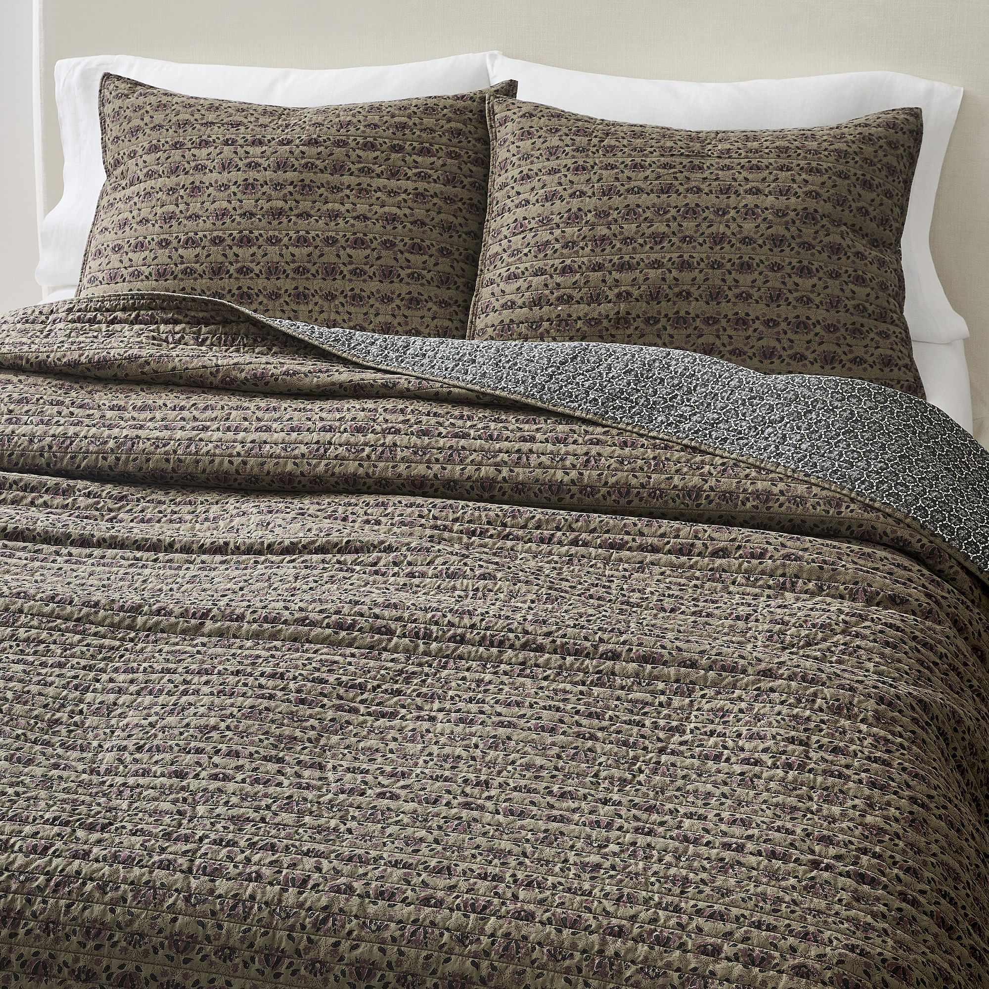 Gemma Reversible Print Mix Quilt & Shams | West Elm