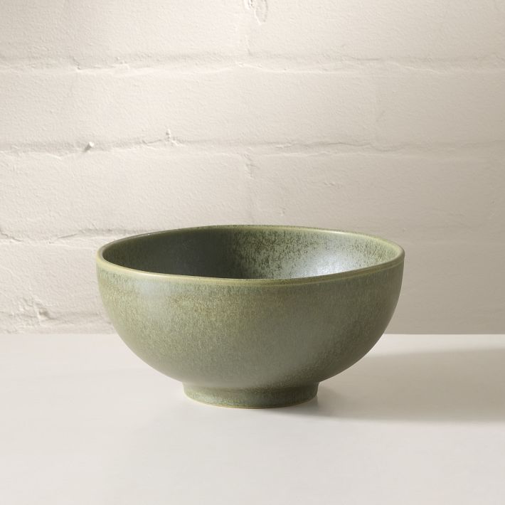 Kanto Stoneware Ramen Bowl Sets: Set of 4, Green