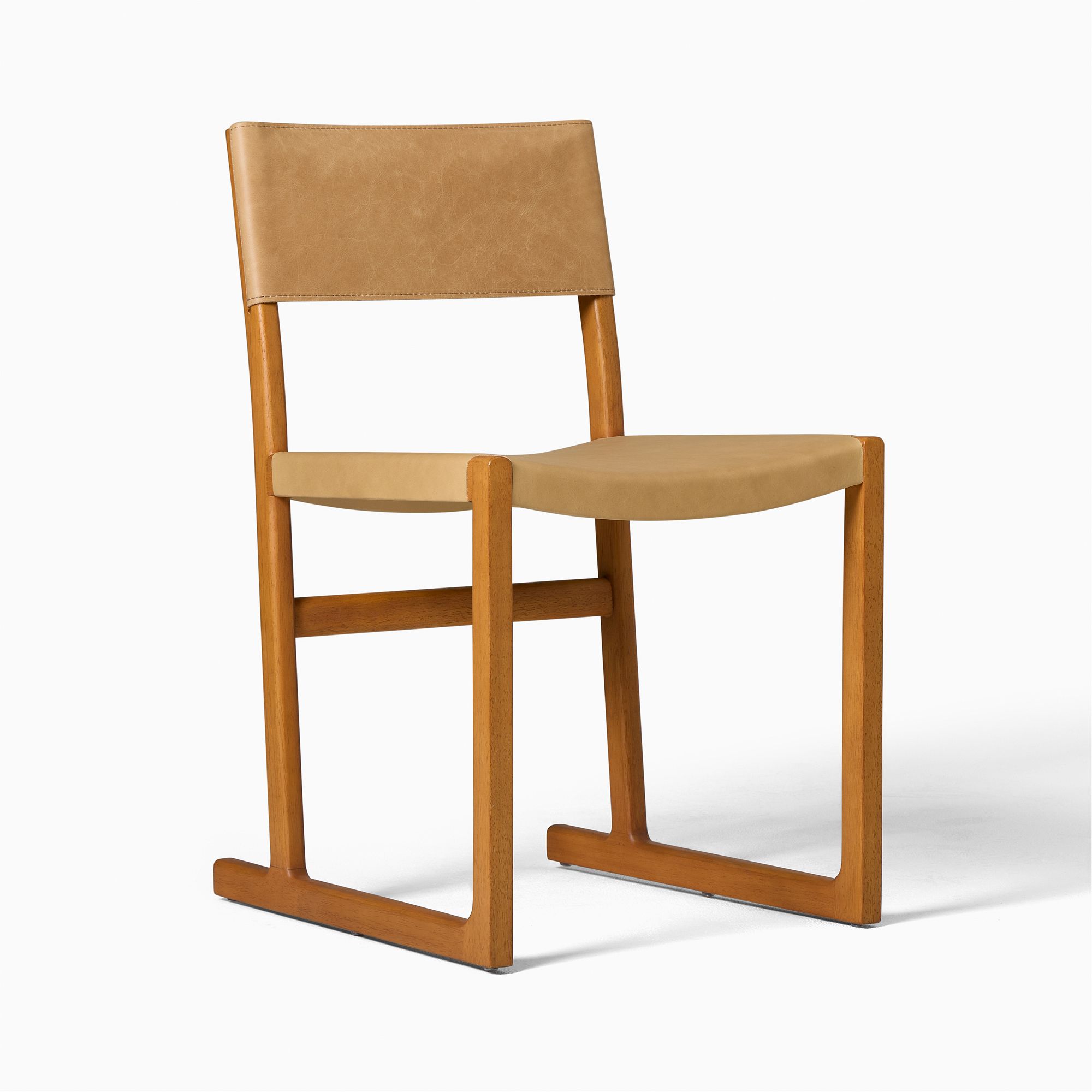 Clyde Leather Dining Chair | West Elm