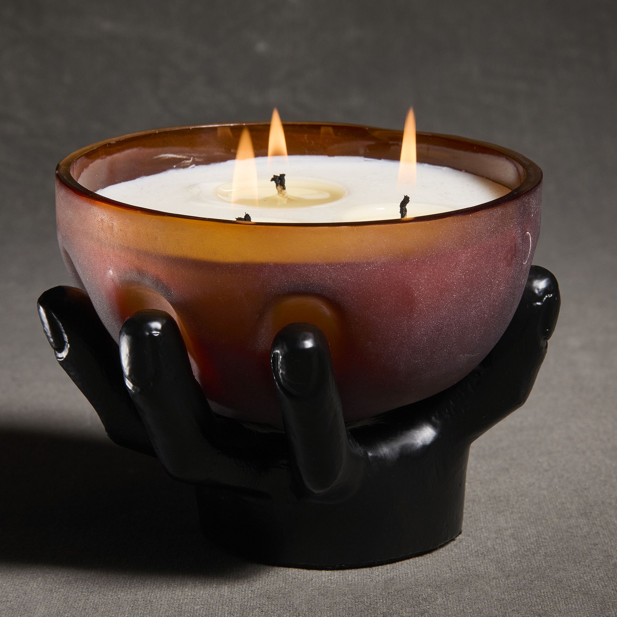 Spooky Hand Filled Glass Candles | West Elm