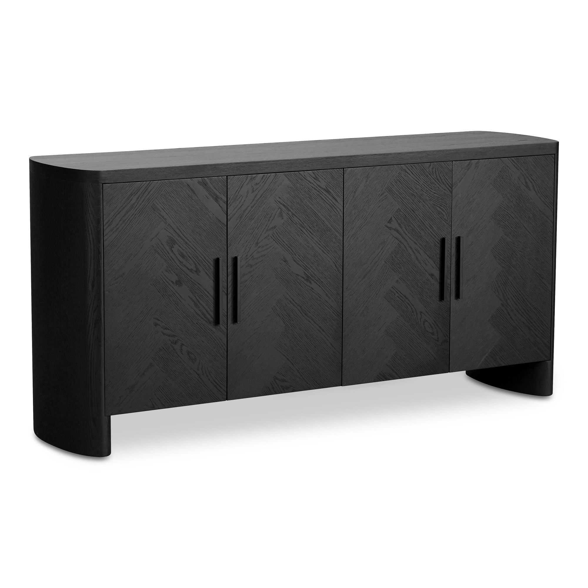 Anatola Herringbone Rounded Sideboard (71") | West Elm