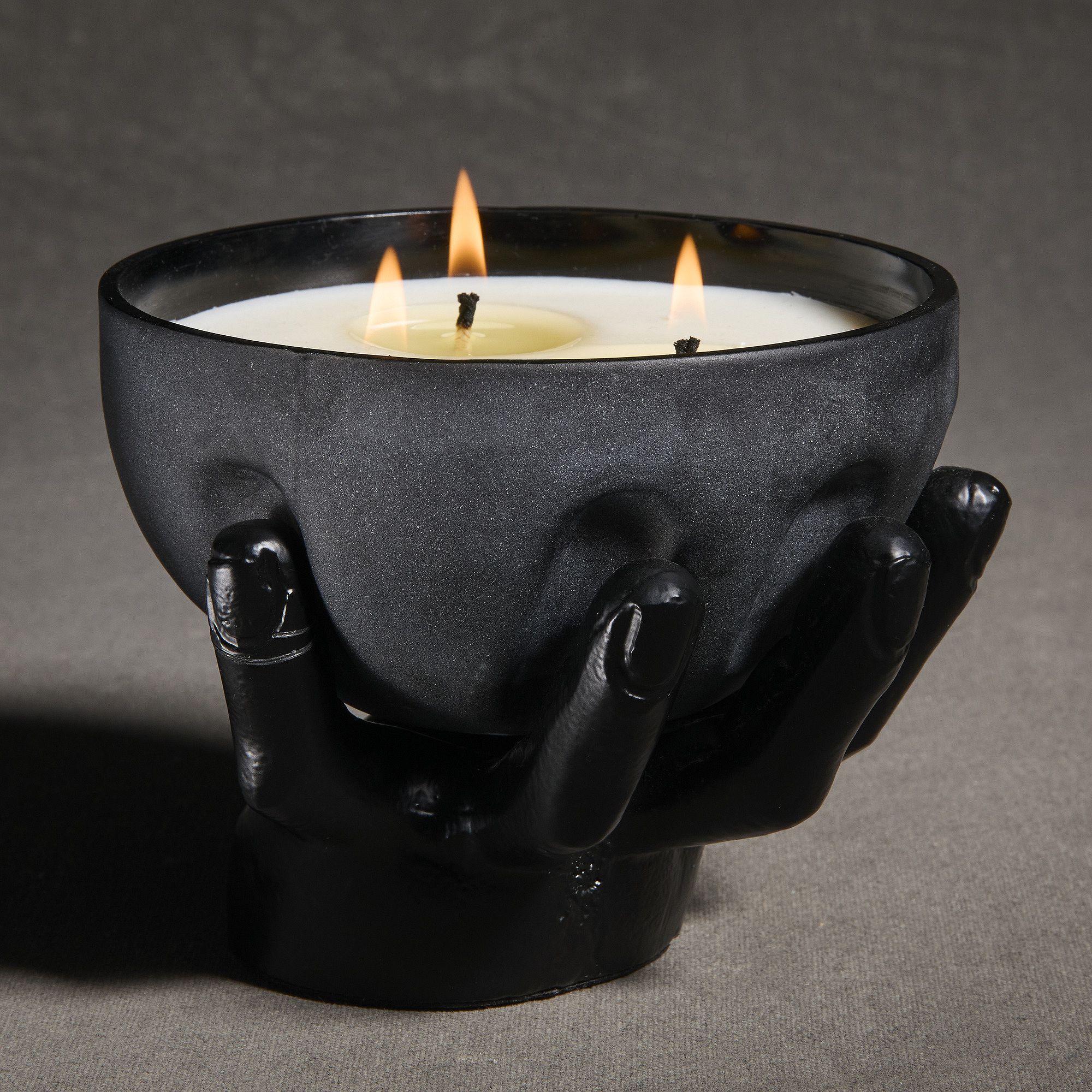 Spooky Hand Filled Glass Candles | West Elm