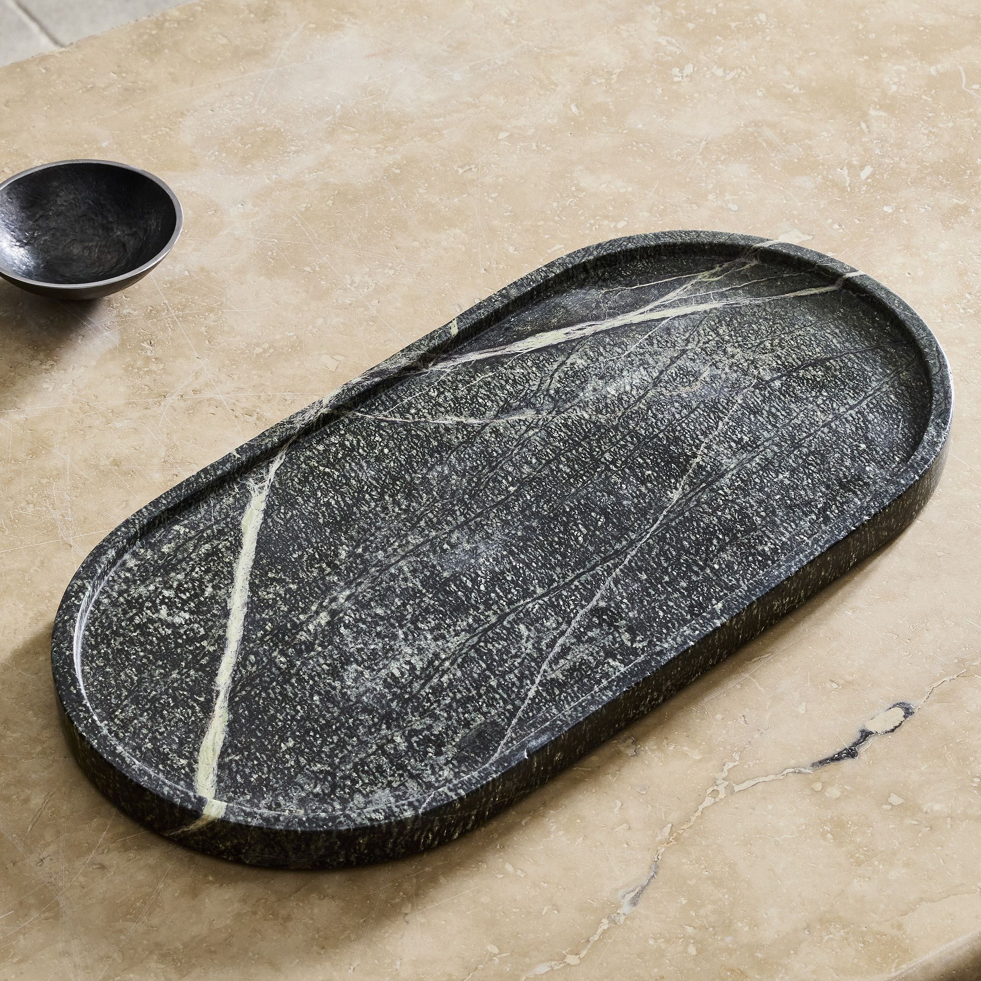 Marble Pill Shaped Tray | West Elm