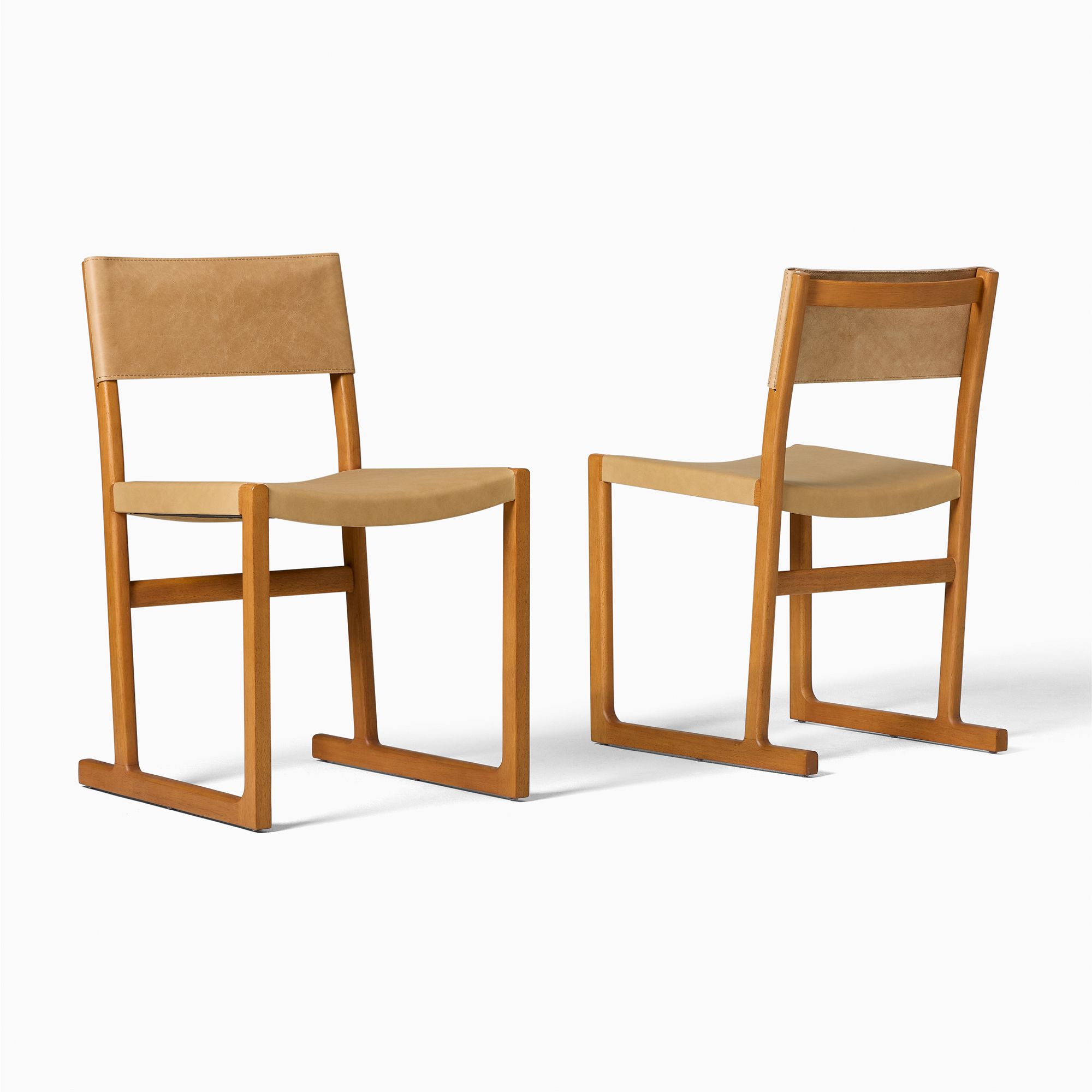 Clyde Leather Dining Chair | West Elm