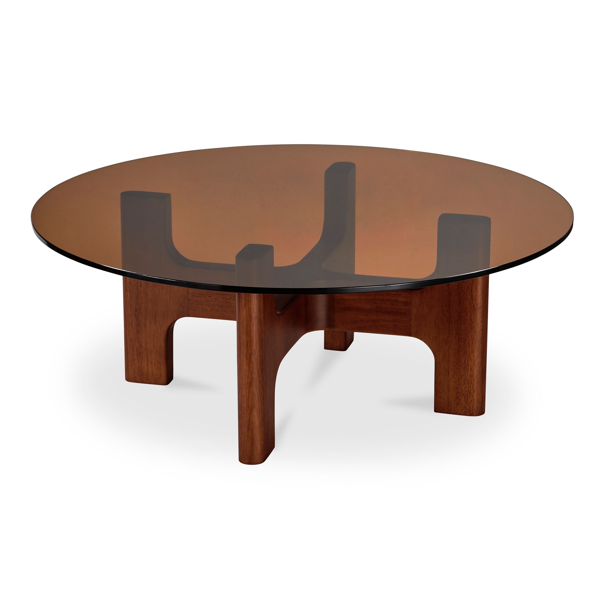 Csilla Round Glass Coffee Table (42") | West Elm