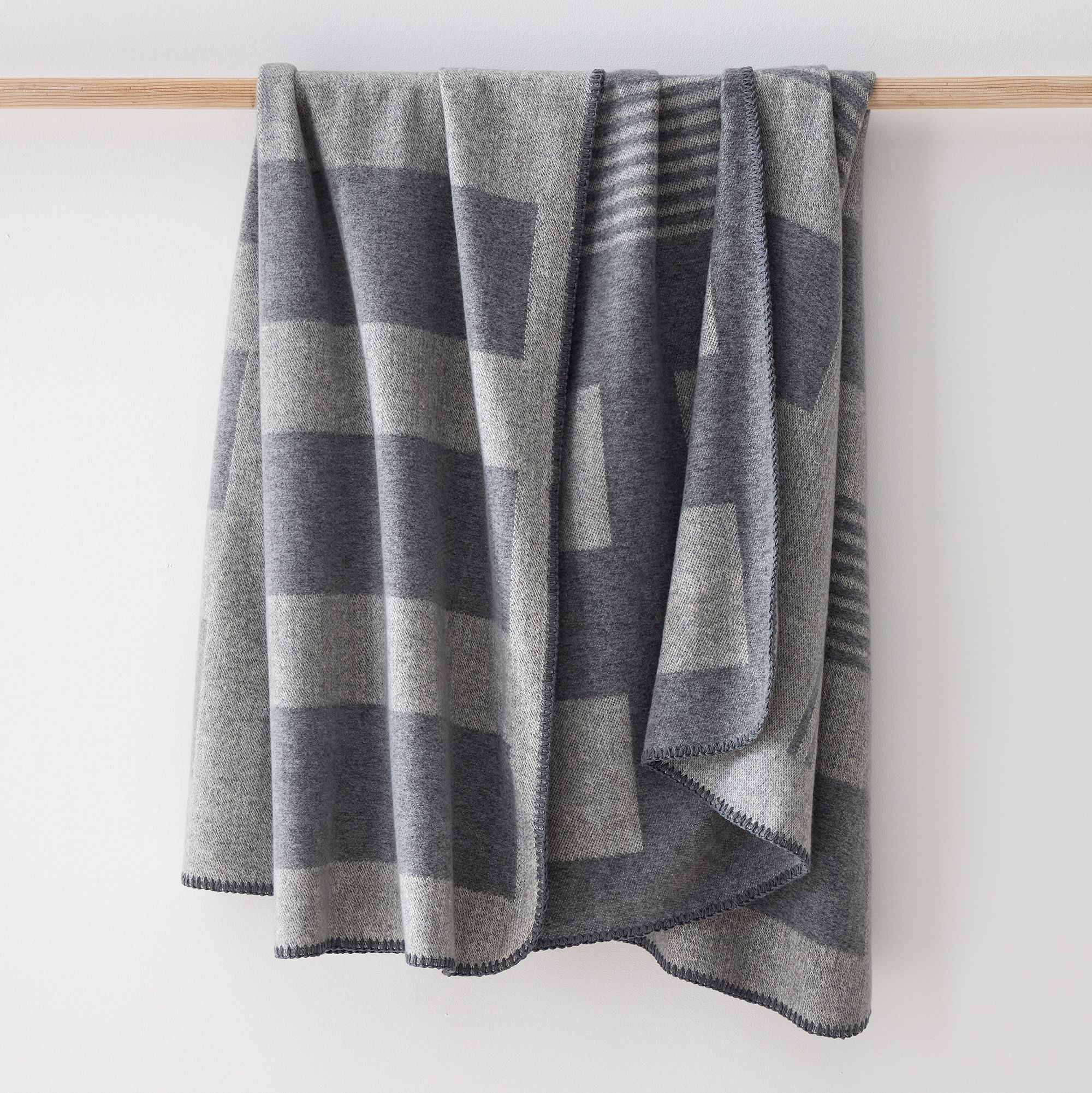 Brushed Woven Modern Throw | West Elm