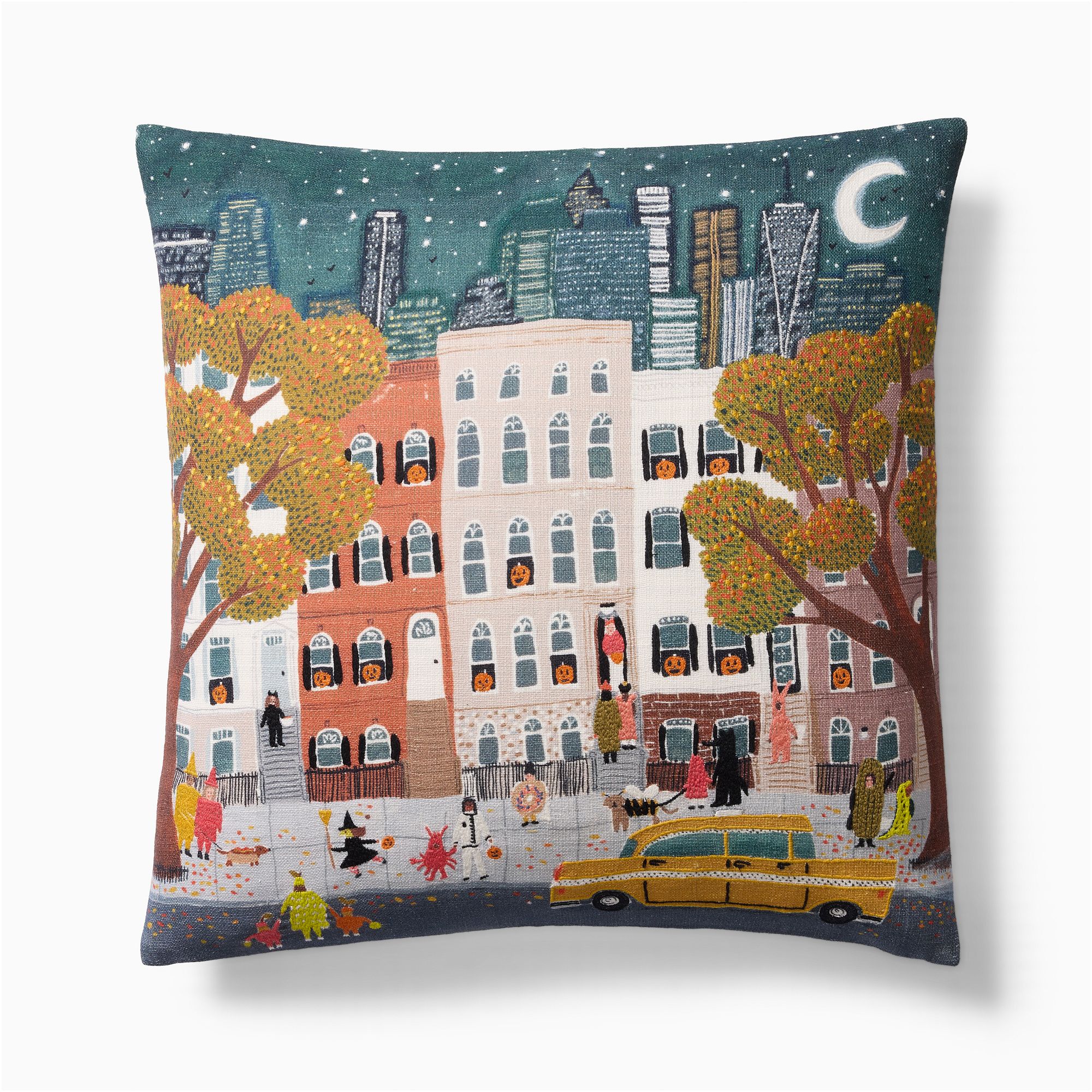 City Trick or Treat Pillow Cover | West Elm