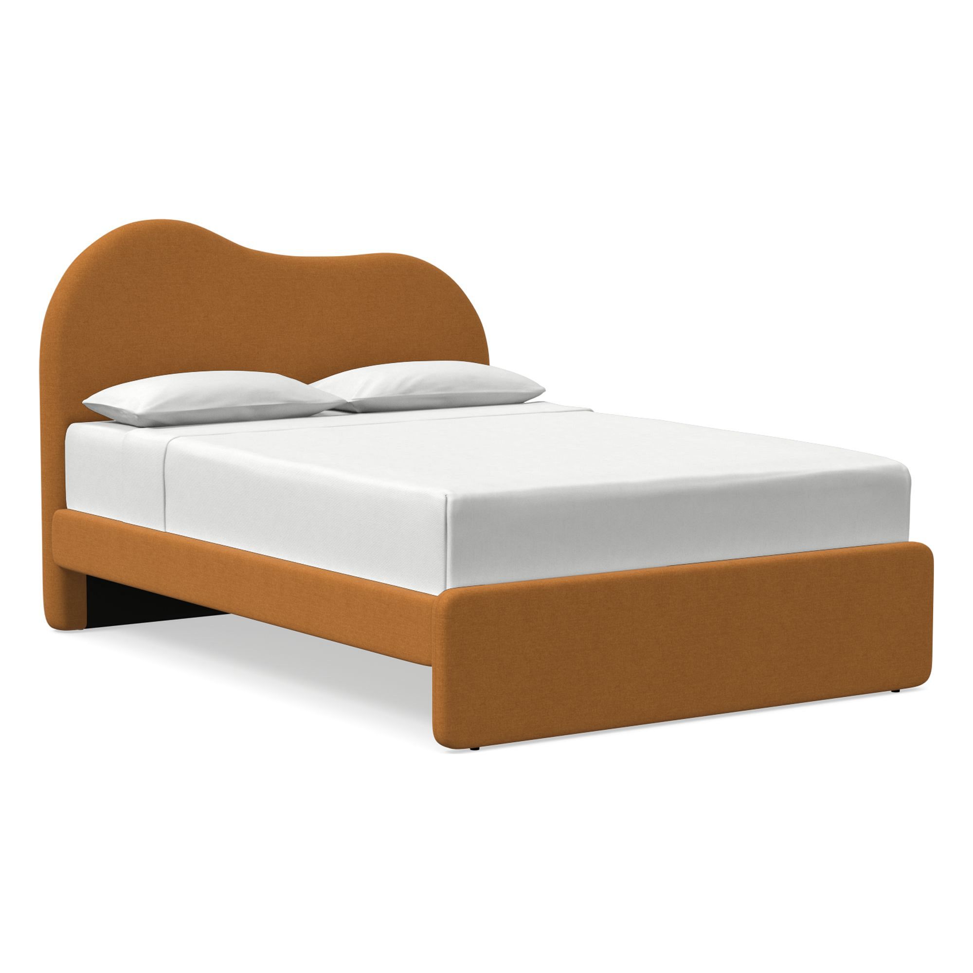 Alba Asymmetric Upholstered Bed | West Elm