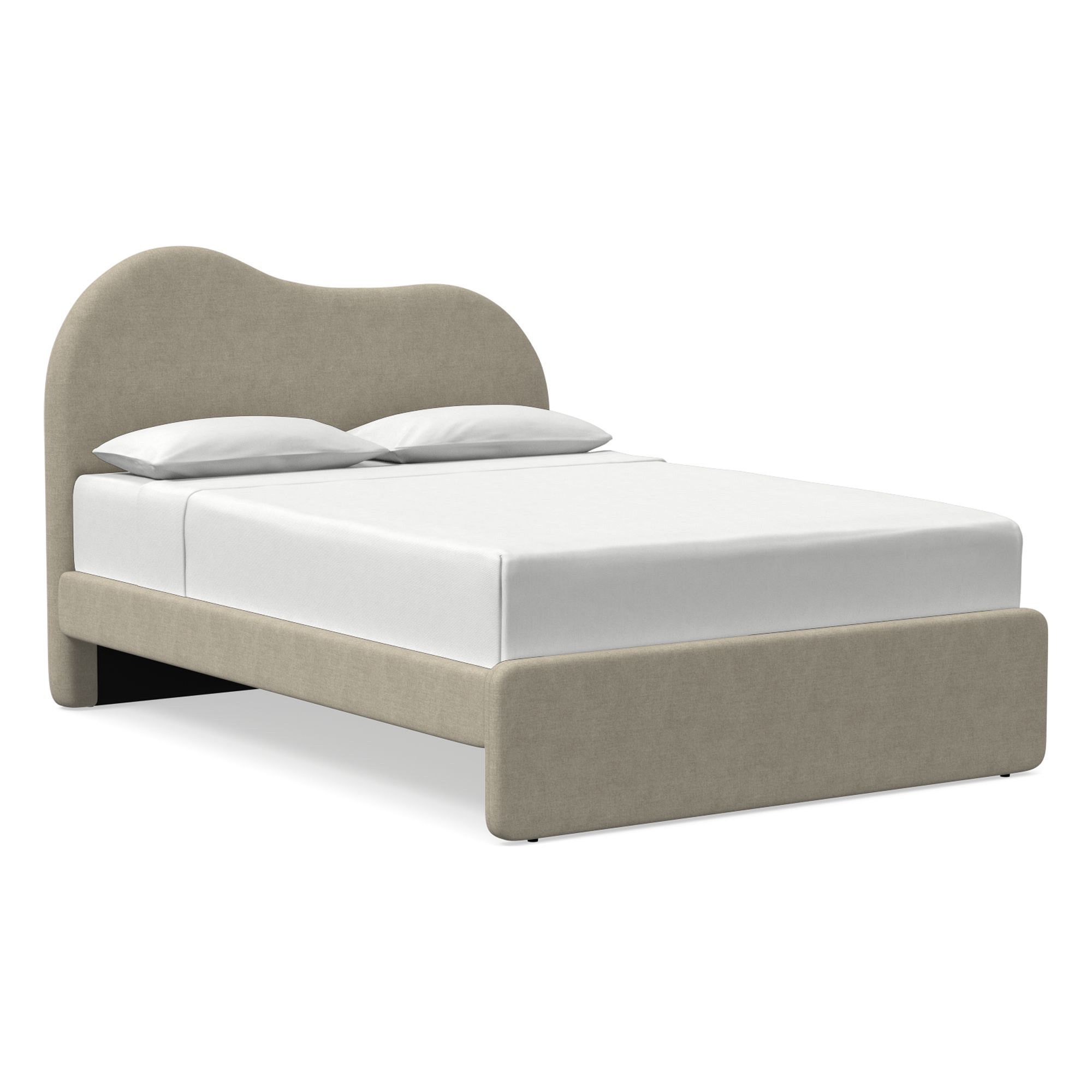 Alba Asymmetric Upholstered Bed | West Elm