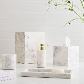 Amalfi Marble Bath Accessories | West Elm