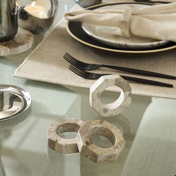 Stone napkin rings sale